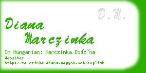 diana marczinka business card